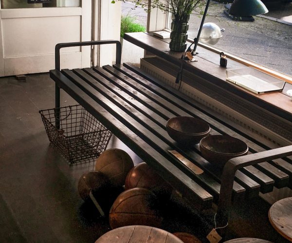 Vintage Industriemöbel Bank Fritz Kühn Industrialstyle